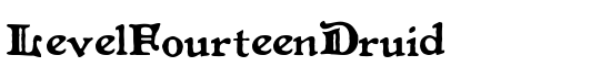 LevelFourteenDruid - Download Thousands of Free Fonts at FontZone.net
