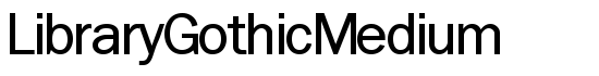 LibraryGothicMedium - Download Thousands of Free Fonts at FontZone.net