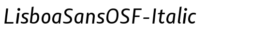 LisboaSansOSF-Italic - Download Thousands of Free Fonts at FontZone.net