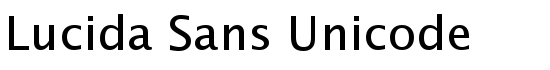 Lucida Sans Unicode - Download Thousands of Free Fonts at FontZone.net