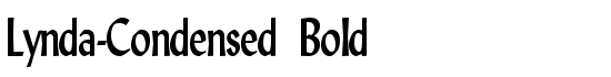 Lynda-Condensed Bold - Download Thousands of Free Fonts at FontZone.net