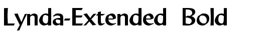 Lynda-Extended Bold - Download Thousands of Free Fonts at FontZone.net