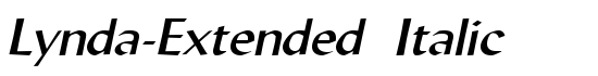 Lynda-Extended Italic - Download Thousands of Free Fonts at FontZone.net
