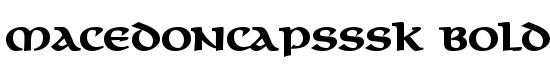 MacedonCapsSSK Bold - Download Thousands of Free Fonts at FontZone.net