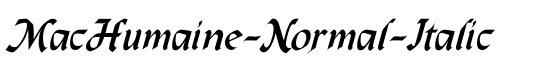 MacHumaine-Normal-Italic - Download Thousands of Free Fonts at FontZone.net