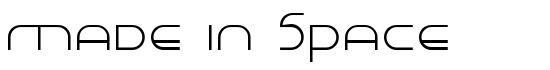 Made in Space - Download Thousands of Free Fonts at FontZone.net