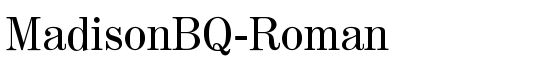 MadisonBQ-Roman - Download Thousands of Free Fonts at FontZone.net