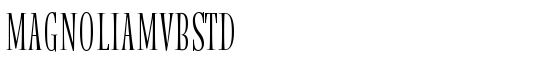 MagnoliaMVBStd - Download Thousands of Free Fonts at FontZone.net