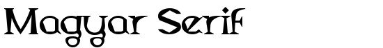 Magyar Serif - Download Thousands of Free Fonts at FontZone.net