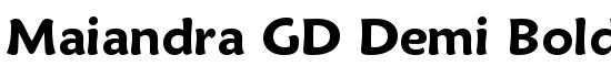 Maiandra GD Demi Bold - Download Thousands of Free Fonts at FontZone.net
