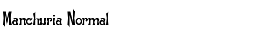 Manchuria Normal - Download Thousands of Free Fonts at FontZone.net