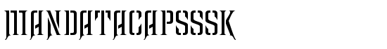MandataCapsSSK - Download Thousands of Free Fonts at FontZone.net