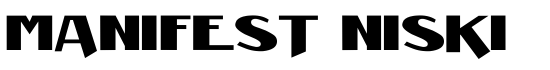 Manifest Niski - Download Thousands of Free Fonts at FontZone.net