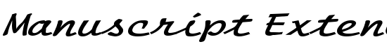 Manuscript Extended BoldItalic - Download Thousands of Free Fonts at FontZone.net