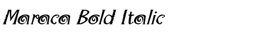 Maraca Bold Italic - Download Thousands of Free Fonts at FontZone.net