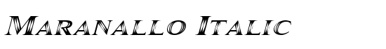 Maranallo Italic - Download Thousands of Free Fonts at FontZone.net