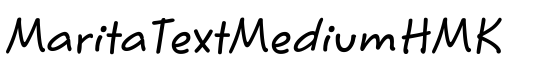 MaritaTextMediumHMK - Download Thousands of Free Fonts at FontZone.net