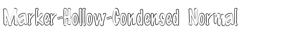 Marker-Hollow-Condensed Normal - Download Thousands of Free Fonts at FontZone.net