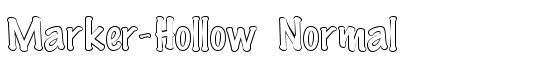 Marker-Hollow Normal - Download Thousands of Free Fonts at FontZone.net