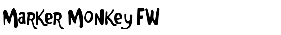 Marker Monkey FW - Download Thousands of Free Fonts at FontZone.net