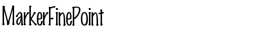 MarkerFinePoint - Download Thousands of Free Fonts at FontZone.net