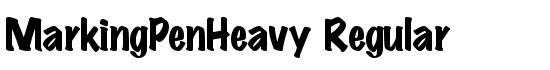 MarkingPenHeavy Regular - Download Thousands of Free Fonts at FontZone.net