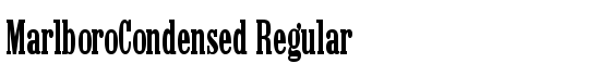 MarlboroCondensed Regular - Download Thousands of Free Fonts at FontZone.net