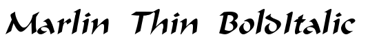 Marlin Thin BoldItalic - Download Thousands of Free Fonts at FontZone.net