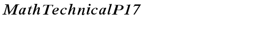 MathTechnicalP17 - Download Thousands of Free Fonts at FontZone.net
