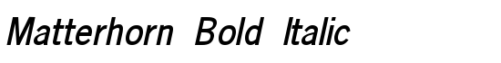 Matterhorn Bold Italic - Download Thousands of Free Fonts at FontZone.net