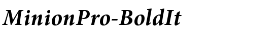 MinionPro-BoldIt - Download Thousands of Free Fonts at FontZone.net
