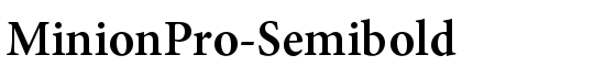 MinionPro-Semibold - Download Thousands of Free Fonts at FontZone.net