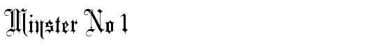 Minster No 1 - Download Thousands of Free Fonts at FontZone.net