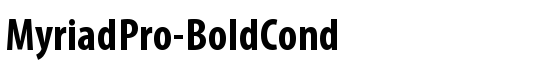 MyriadPro-BoldCond - Download Thousands of Free Fonts at FontZone.net