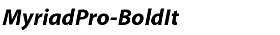 MyriadPro-BoldIt - Download Thousands of Free Fonts at FontZone.net