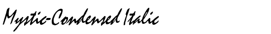 Mystic-Condensed Italic - Download Thousands of Free Fonts at FontZone.net