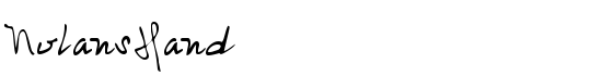 NolansHand - Download Thousands of Free Fonts at FontZone.net