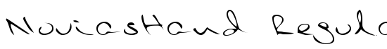 NoviasHand Regular - Download Thousands of Free Fonts at FontZone.net