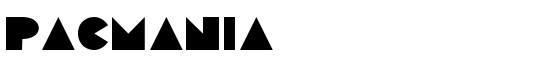 Pacmania - Download Thousands of Free Fonts at FontZone.net