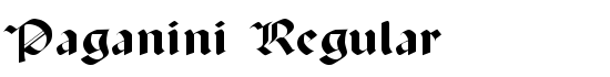 Paganini Regular - Download Thousands of Free Fonts at FontZone.net