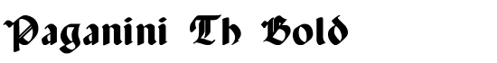 Paganini Th Bold - Download Thousands of Free Fonts at FontZone.net