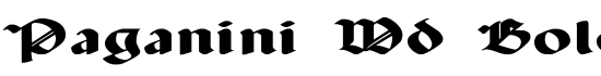 Paganini Wd Bold - Download Thousands of Free Fonts at FontZone.net