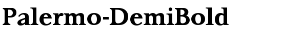 Palermo-DemiBold - Download Thousands of Free Fonts at FontZone.net