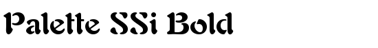 Palette SSi Bold - Download Thousands of Free Fonts at FontZone.net