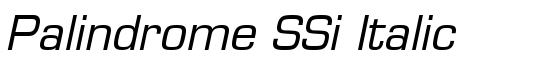 Palindrome SSi Italic - Download Thousands of Free Fonts at FontZone.net