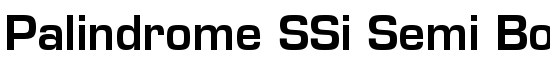 Palindrome SSi Semi Bold - Download Thousands of Free Fonts at FontZone.net