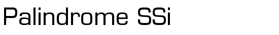 Palindrome SSi - Download Thousands of Free Fonts at FontZone.net