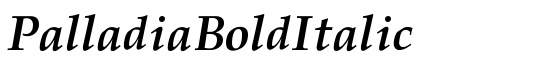 PalladiaBoldItalic - Download Thousands of Free Fonts at FontZone.net