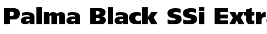 Palma Black SSi Extra Black - Download Thousands of Free Fonts at FontZone.net