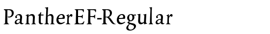 PantherEF-Regular - Download Thousands of Free Fonts at FontZone.net